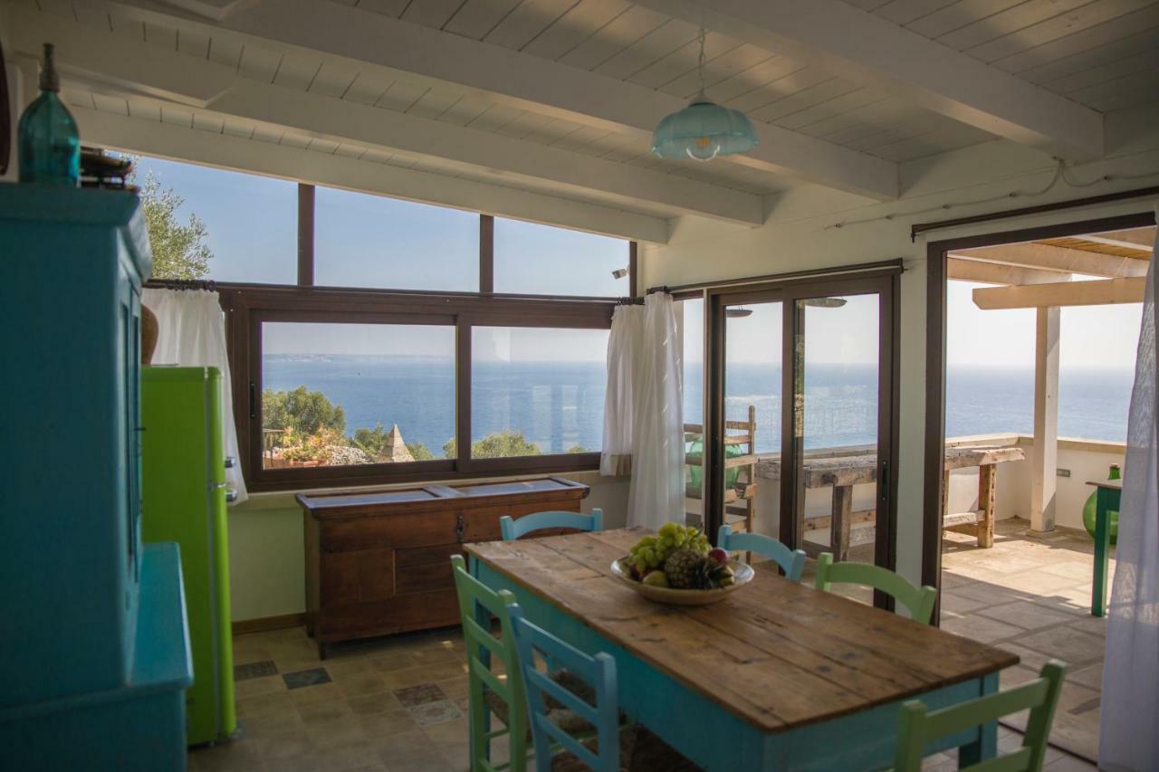 Casa Vacanze De Vita - Amazing View On The Coast Marina Serra Exterior foto